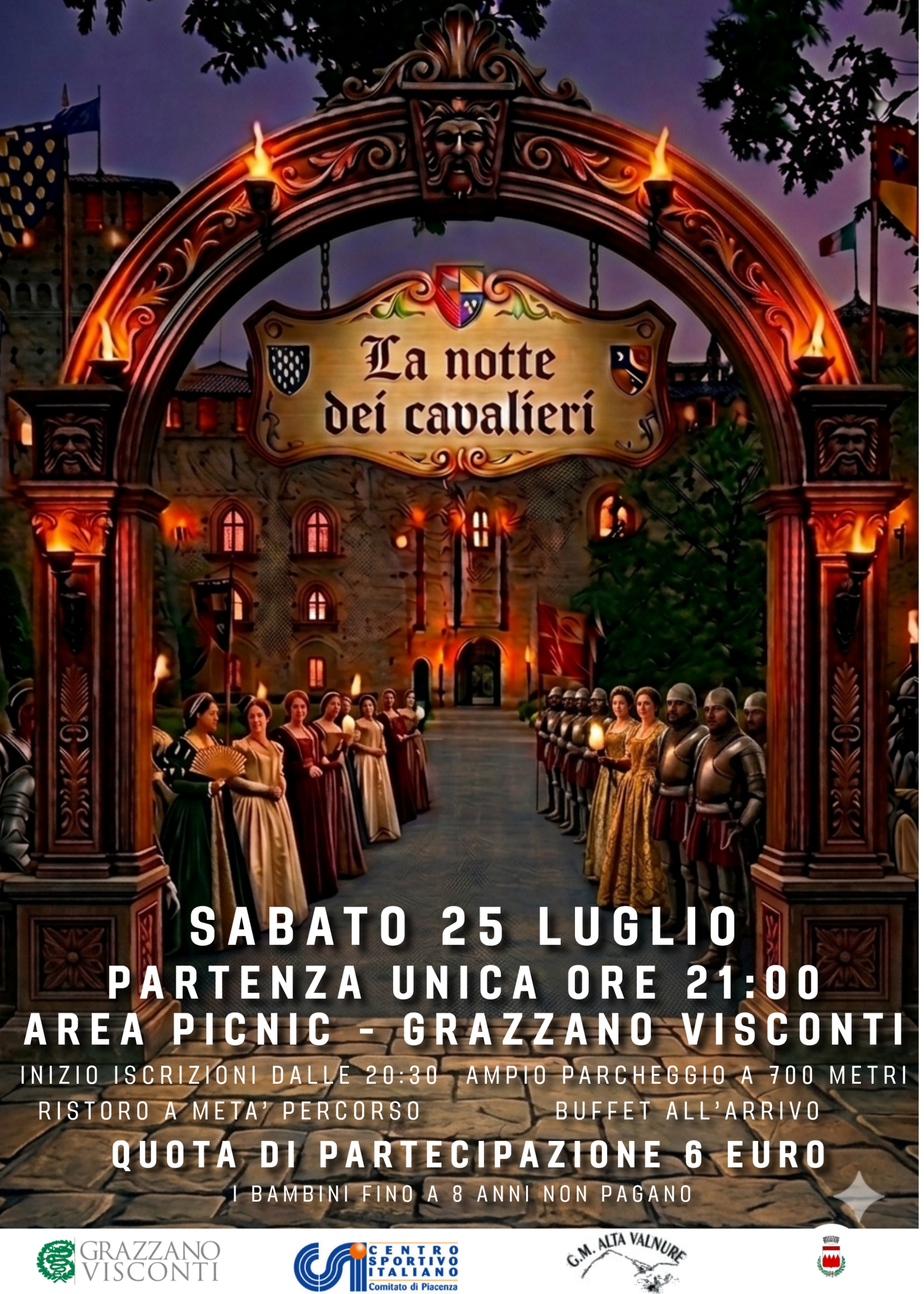 La notte dei cavalieri 2026