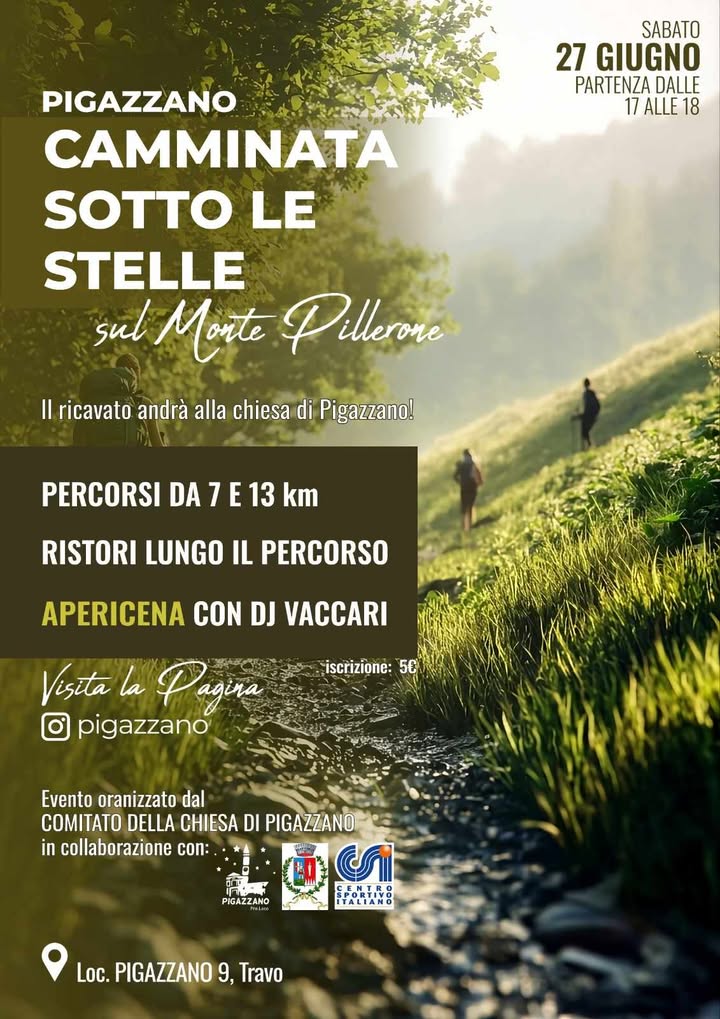 CAMMINATA SOTTO LE STELLE